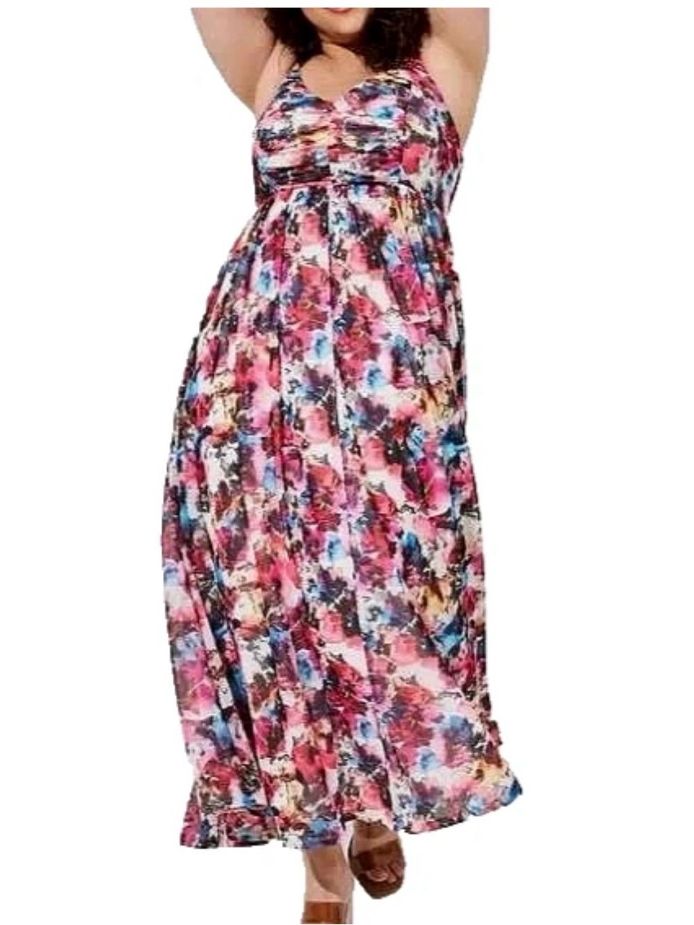 torrid Pink Multicolor Floral Maxi Dress